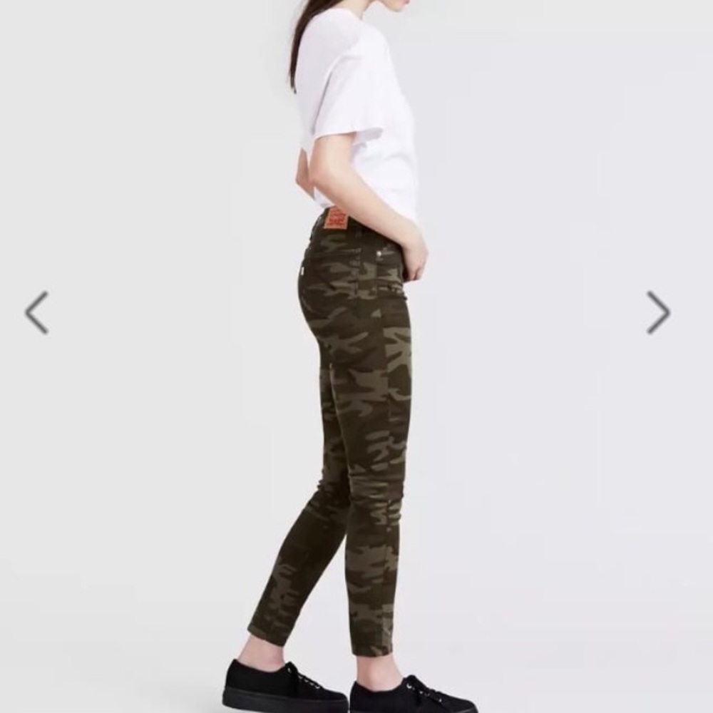 LEVI’S CAMO PRINT 711 SKINNY ANKLE WOMEN'S JEANS | 31 - Picture 3 of 14